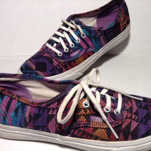 VANS SOUTHWESTERN / JUNGLE PRINT VINTAGE SNEAKERS